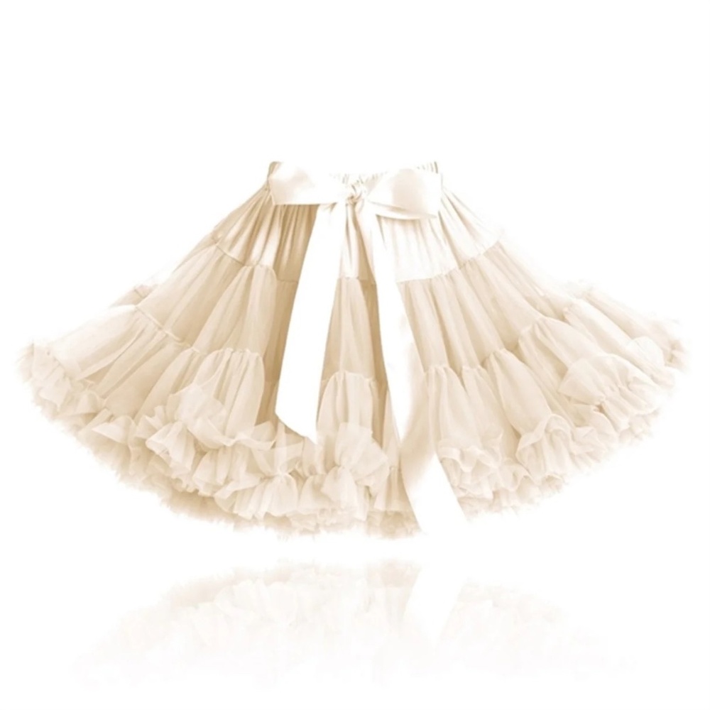 Dolly by Le Petit Tom Pettiskirt Princess Ivory, Cream, NWT